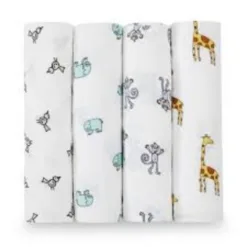Muslin Swaddle Blanket - Stars Print